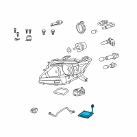 OEM 2011 Lexus RX350 Computer Sub-Assembly, HEADLAMP Diagram - 81107-12A81