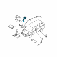 OEM 2010 Kia Sedona Clock Spring Contact Assembly Diagram - 934904D010