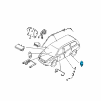 OEM 2011 Kia Sedona Sensor Assembly-Side Impact Diagram - 959202F500