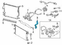 OEM 2022 Jeep Renegade Radiator Inlet Diagram - 68470649AA