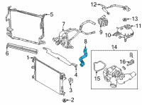 OEM 2019 Jeep Renegade Radiator Inlet Diagram - 68470649AA