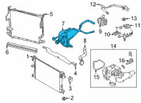 OEM 2020 Jeep Renegade Radiator Outlet Diagram - 68457421AA