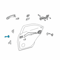 OEM 2010 Lexus HS250h Check Assy, Rear Door, RH Diagram - 68630-75010