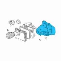 OEM Chevrolet Monte Carlo Housing Asm-Air Cleaner Lower Diagram - 10355051