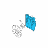 OEM 2008 Hyundai Accent Shroud Diagram - 97735-1E100