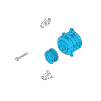 OEM 2006 Infiniti M45 Alternator Assembly Diagram - 23100-EG910