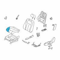 OEM 2010 Infiniti G37 Pad-Front Seat Cushion Diagram - 87361-JL11A