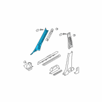 OEM 2009 Kia Sportage Trim Assembly-Front Pillar Diagram - 858101F200EZ