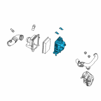 OEM Mercury Air Cleaner Body Diagram - 9L8Z-9A600-B