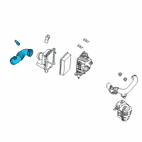 OEM 2010 Mercury Mariner Air Inlet Tube Diagram - 9L8Z-9B659-D