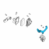 OEM Mercury Air Inlet Duct Diagram - 9L8Z-9F843-A