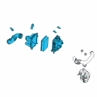 OEM Mercury Air Cleaner Assembly Diagram - BL8Z-9600-A