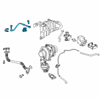 OEM Chevrolet Cruze Oil Feed Tube Diagram - 55587787