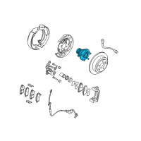 OEM 2010 Hyundai Azera Rear Wheel Hub And Bearing Assembly Diagram - 52730-2G400