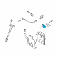 OEM 2018 Kia Stinger Sensor-Knock, RH Diagram - 393203L000