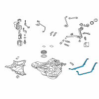 OEM 2016 Scion iM Tank Strap Diagram - 77602-12290