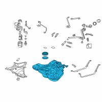 OEM 2018 Toyota Corolla iM Fuel Tank Diagram - 77001-12E60