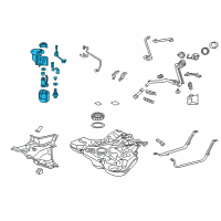 OEM Scion iM Fuel Pump Diagram - 77020-12850