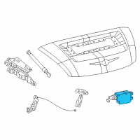 OEM 2006 Chrysler Crossfire ACTUATOR-DECKLID LOCKOUT Diagram - 5140944AA