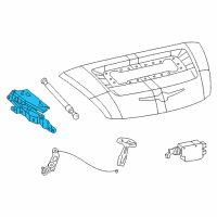 OEM Chrysler Crossfire Hinge-Deck Lid Diagram - 5104916AA