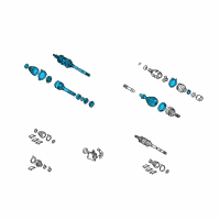 OEM Lexus ES330 Shaft Assy, Front Drive, RH Diagram - 43410-33280