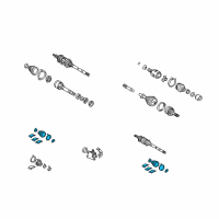 OEM 2005 Lexus ES330 CV Joint Boot Diagram - 0443748040