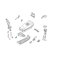 OEM Nissan Xterra Clamp Diagram - 01555-01181