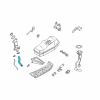 OEM 2001 Nissan Xterra Hose-Filler Diagram - 17228-5S800