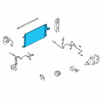 OEM 2007 Ford Escape Condenser Diagram - 6M6Z-19712-A