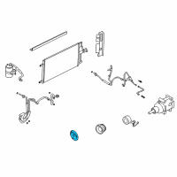 OEM 2008 Mercury Mariner Pulley Diagram - 5M6Z-19D784-BA