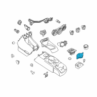 OEM 2011 Ford Transit Connect Cup Holder Diagram - 9T1Z-6113562-AA