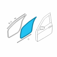 OEM Hyundai Genesis Weatherstrip-Front Door Body Side LH Diagram - 82110-3M000-M5