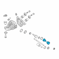 OEM 2005 Ford Explorer Inner Boot Diagram - 1L2Z-4A331-BA