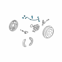 OEM 2006 Honda Civic Sensor Assembly, Left Rear Diagram - 57475-SNA-023