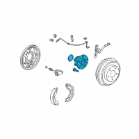 OEM 2008 Honda Civic Bearing Assembly, Rear Hub Unit Diagram - 42200-SNC-951