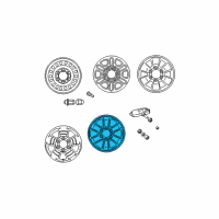 OEM 2009 Toyota 4Runner Wheel, Alloy Diagram - 42611-35302
