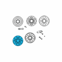 OEM 2004 Toyota 4Runner Wheel, Alloy Diagram - 42611-35281