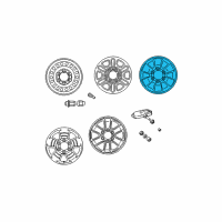 OEM 2004 Toyota 4Runner Wheel, Alloy Diagram - 42611-35251