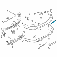 OEM 2015 Ford Police Interceptor Utility Reflector Diagram - BB5Z-15A448-B