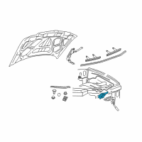 OEM 2003 Lincoln Aviator Latch Diagram - 4C5Z-16700-AA