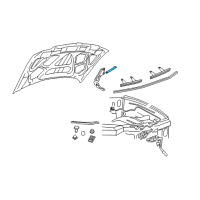 OEM Lincoln Aviator Support Rod Diagram - 2C5Z-16C826-BA