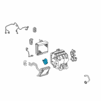 OEM 2013 Lexus ES300h Damper Servo Sub-Assembly (For Airmix No.2) Diagram - 87106-33260