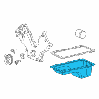 OEM 1998 Ford F-250 Oil Pan Diagram - XL1Z-6675-CA