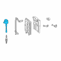 OEM 2014 Honda Accord Coil Assembly, Plug Top Diagram - 30520-5K0-A01