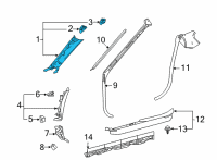 OEM 2021 Lexus LC500 GARNISH Assembly, FR PIL Diagram - 62210-11030-A0