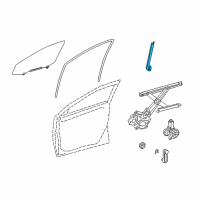 OEM 2010 Toyota Matrix Guide Channel Diagram - 67403-02100