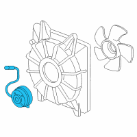 OEM 2008 Honda Civic Motor, Cooling Fan Diagram - 19030-RNA-A51