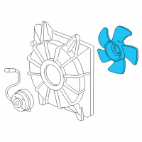 OEM 2007 Honda Civic Fan, Cooling (Toyo) Diagram - 38611-RTA-004