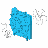 OEM 2011 Honda Civic Shroud Diagram - 19015-RNA-A01