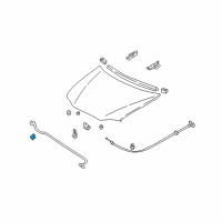 OEM Kia Sephia Holder-Bonnet Stay Diagram - 0K20156693A